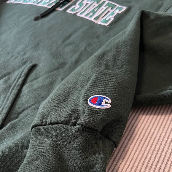 Champion Michigan State Spartans Hoodie Size Medium Men - Picture 3 of 10
